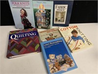 ASSORTED QUILTING/KNITTING BOOKS ETC.