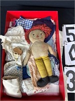 Raggedy Anne doll & clothes