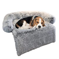 Calming Dog Bed Fluffy Plush Dog Mat for...