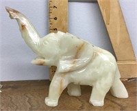 Carved onyx elephant