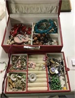 Jewelry box and costume jewelry