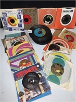 45 RECORDS MANY W/ JACKET COVERS INCLUDING