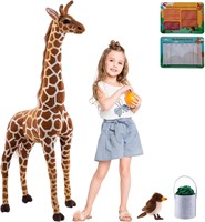 Giant Stuffed Giraffe Animal Set
