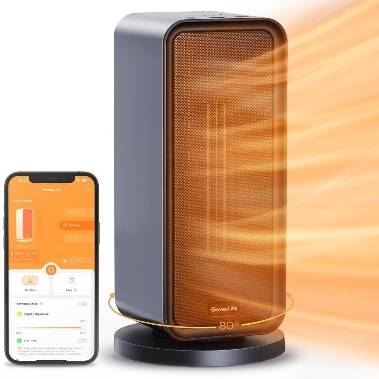 Govee Life Space Heater, Smart Electric Heater...