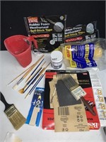 PAINTING SUPPLIES W/ MAGNET FOR HOLDING BRUSH