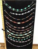 13 gemstone bracelets