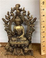 Brass Buddha figure "The Six Perfections"