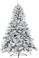 Oakmont 6 FT Artificial Christmas Snow Tree,...