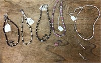 Gemstone earrings and necklace sets