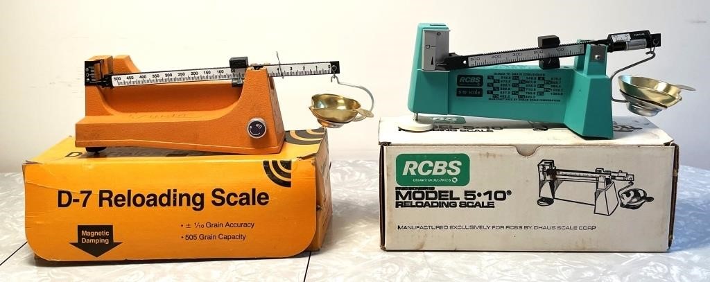 2 reloading scales in original boxes