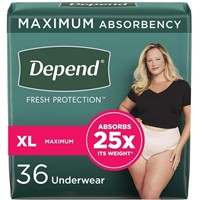 Depend Fresh Protection Adult Incontinence...