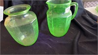 Uranium pitcher/ vase
