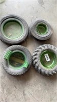 4 Uranium tire ashtrays