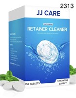 JJ CARE Mint Retainer Cleaner Tablets - 150
