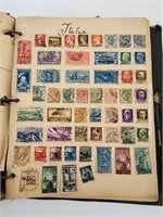 Really Old Stamp Album Full Of Old Stamps Fr. Arou