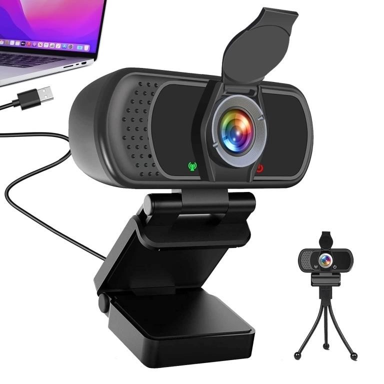 Akyta Webcam 1080P-Web Camera with Microphone...