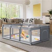 74" x 50" Large Baby Playpen Play Yard for...