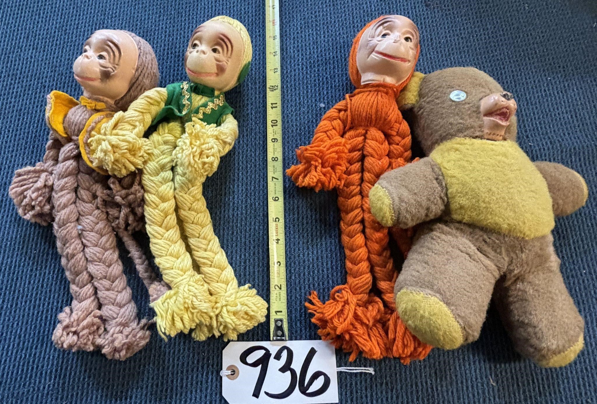 Yarn Monkey Dolls & Bear