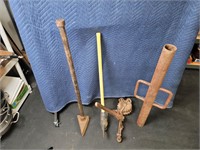 (4) Vintage  Tools for Fencing and Other Items