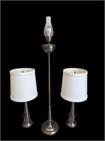 Pewter Toned Lamps