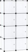 8-Cube Organizer  24.8L 12.4W 48.4H  White (read n