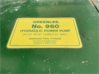 Greenlee 960 Hydraulic Power Pump Box