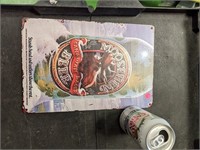 New Tin Moosehead Beer Sign