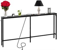 Sofa Table with USB  70.9 L x 5.9 W x 31.7 H