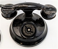 American Electric Co. Black No Dial Desk Phone