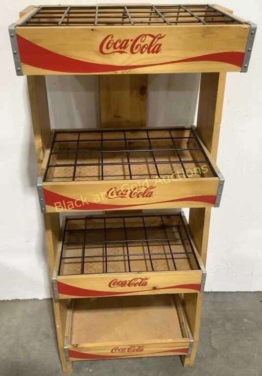 Wood Coca-Cola Display Rack