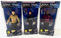 (3) 1995 Playmates Star Trek: Dax, Sulu, Sisko