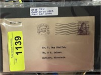 #724 1932 1ST DAY COVER