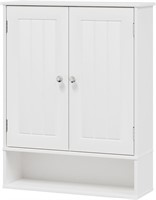 IANUE Over Toilet Cabinet - White  2-Doors
