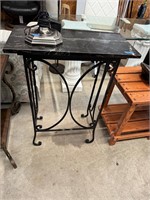 Iron & Marble Top Table