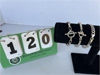 (3) Sterling Silver Bracelets