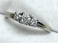 14k White Gold 0.30 cts Diamond Ring