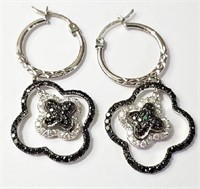 925 Sterling Silver Black Onyx Earrings