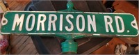 Vintage Morrison Rd Street Sign