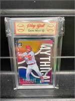 Mike Trout Mythical Card Graded 10