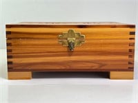 Vintage Carved Wood Trinket/Jewelry Box