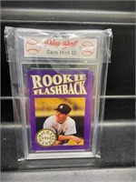 Mickey Mantle Rookie Flashback Card Graded 10