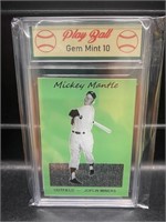 Mickey Mantle Minor League Rookie Card Graded 10