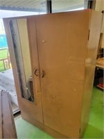 Metal Cabinet w/ Mirror on Front