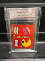 Vintage 1982 SUPER Pac-Man Sticker Graded 10-Donut