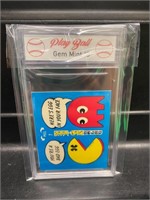 1982 SUPER Pac-Man Sticker -Graded 10-RARE