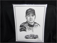 Jimmy Johnson Black and White Drawing