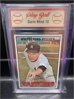 1967 Topps Whitey Ford Graded 10! Incredible!