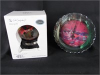 Dale Earnhardt Jr Snow Globe and Small Wall Clock