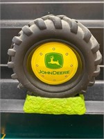 John Deere Tractor Tire Coin Bank