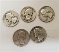 Five Silver Quarters